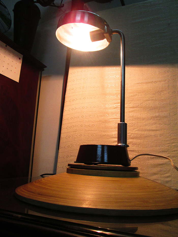 Old vintage Art deco Gooseneek desk table Lamp