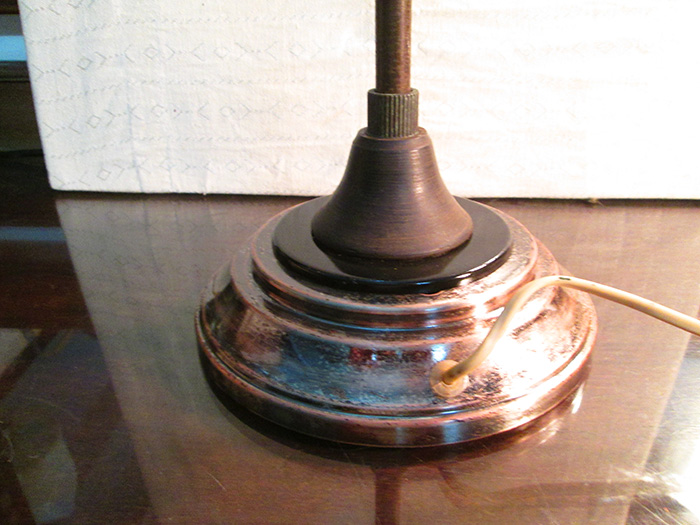 Twins of Antique desk Lamp by copper