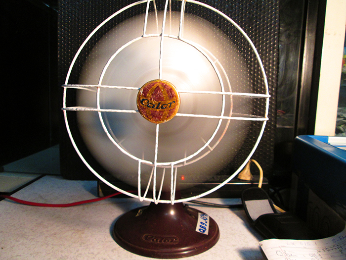 1910 - Italian Marelli Oscillating Antique Desk fan