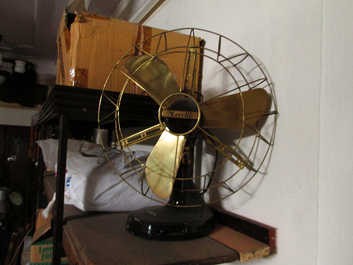 1910 - Italian Marelli Oscillating Antique Desk fan